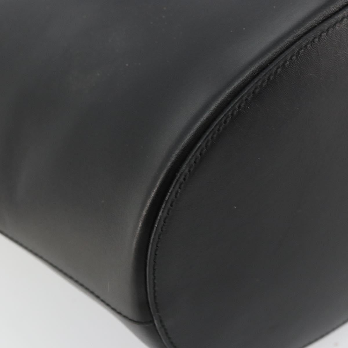Gucci GUCCI Hand Bag Leather Black Authentic 71508