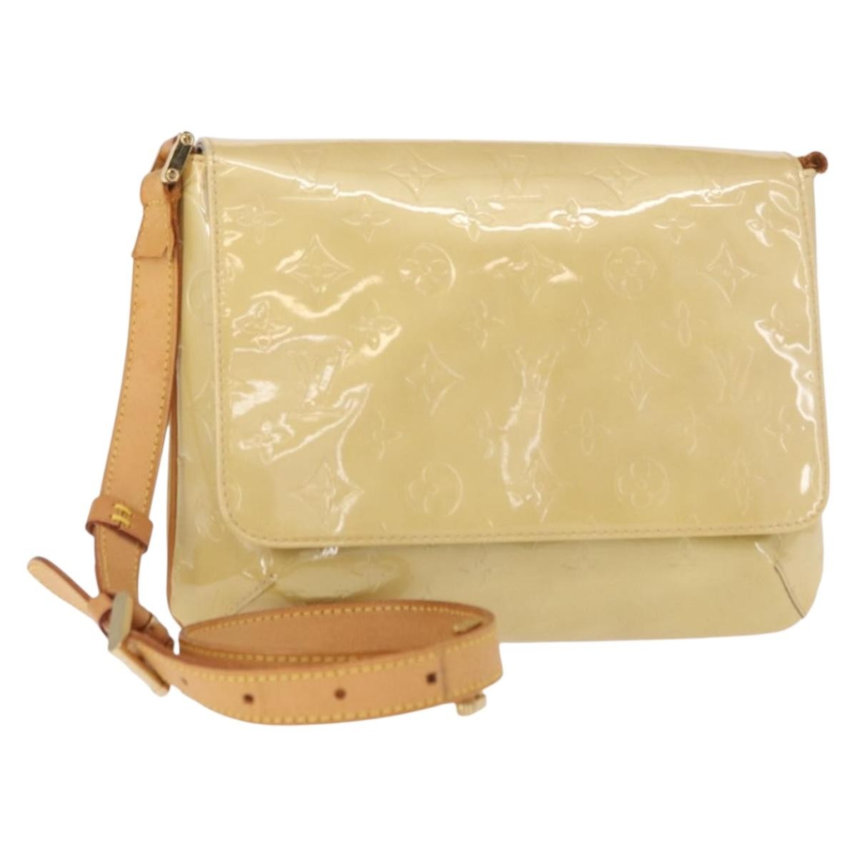 Louis Vuitton LOUIS VUITTON Monogram Vernis Thompson Street Bag Beige M91301 LV Authentic 156991