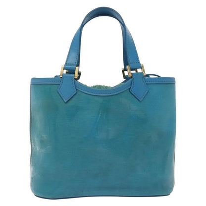 Louis Vuitton LOUIS VUITTON Epi Plage Mini Lagoon Bay Hand Bag Blue M92472 LV Authentic ep10332