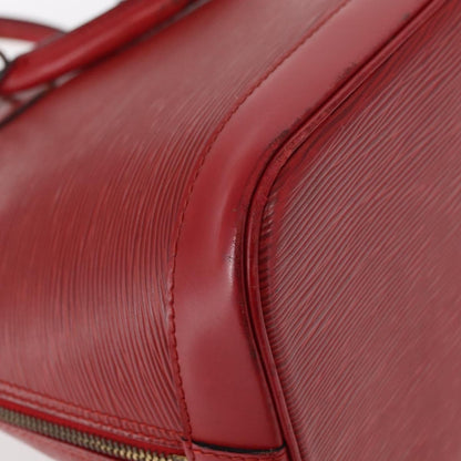 Louis Vuitton LOUIS VUITTON Epi Alma Hand Bag Castilian Red M52147 LV Authentic 158108