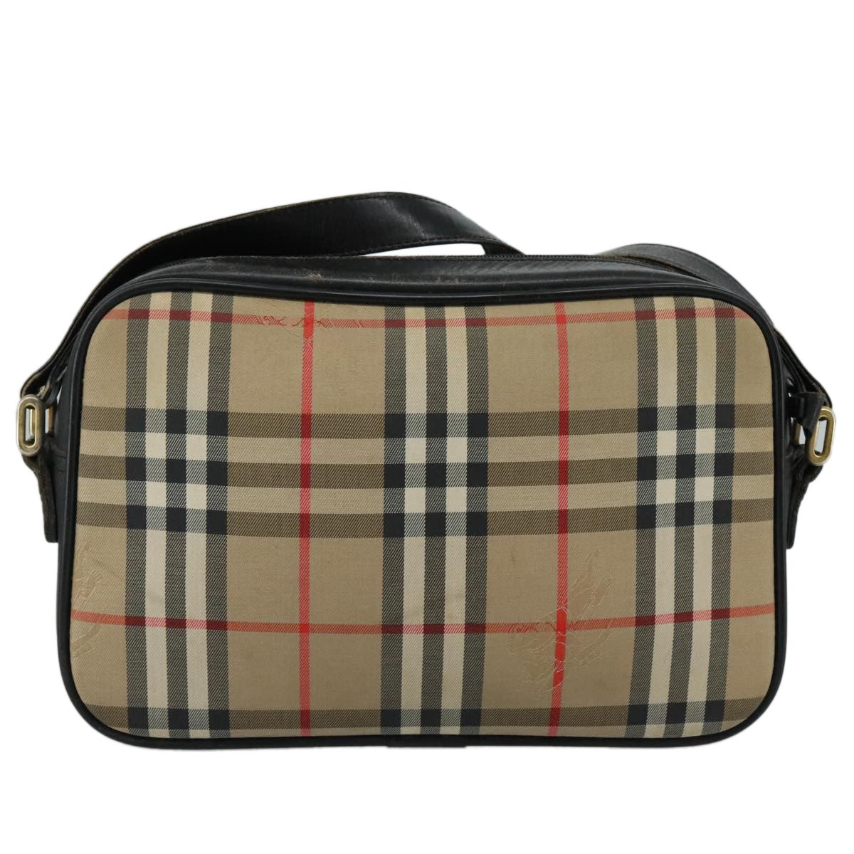 Burberrys Burberrys Nova Check Shoulder Bag Canvas Beige Authentic th5571