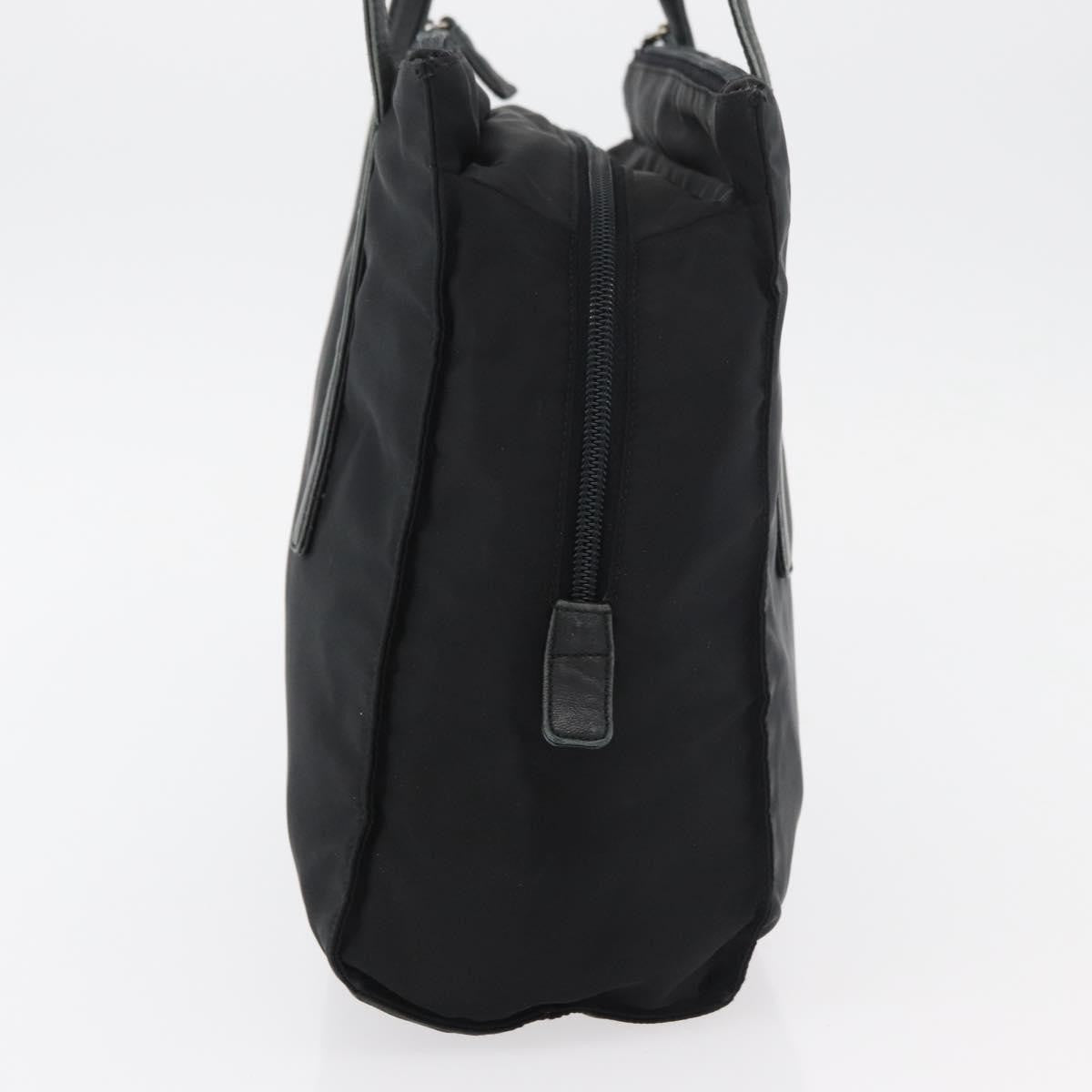Prada PRADA Tote Bag Nylon Black Silver Authentic 175704
