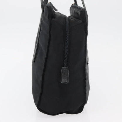 Prada PRADA Tote Bag Nylon Black Silver Authentic 175704