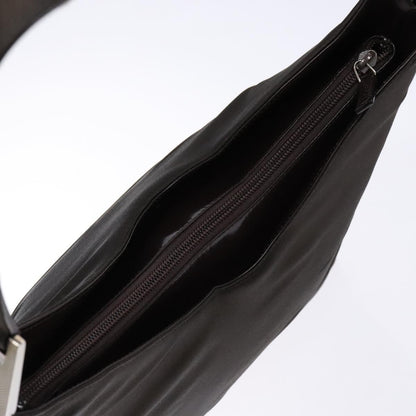 Gucci GUCCI Shoulder Bag Nylon Brown Silver 001 3017 Authentic 135184