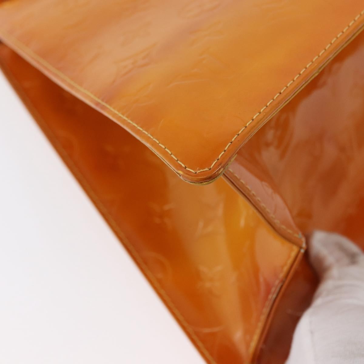 Louis Vuitton LOUIS VUITTON Monogram Vernis Forsyth Hand Bag Jaune M91112 LV Authentic mr2024