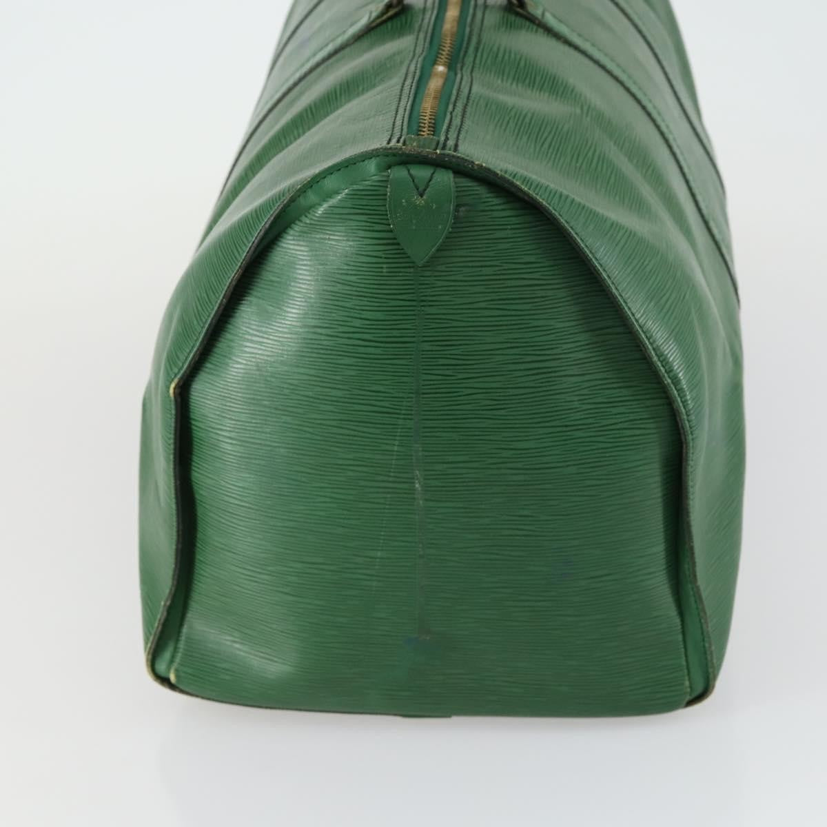 Louis Vuitton LOUIS VUITTON Epi Keepall 55 Boston Bag Green M42954 LV Authentic 158013