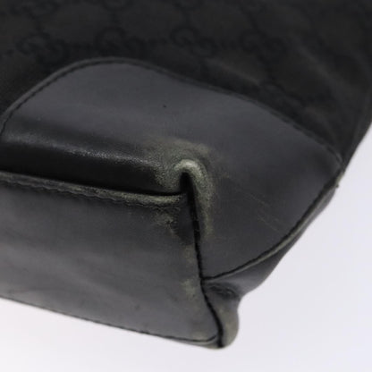 Gucci GUCCI GG Canvas Shoulder Bag Black Gold 33900 Authentic 139189A