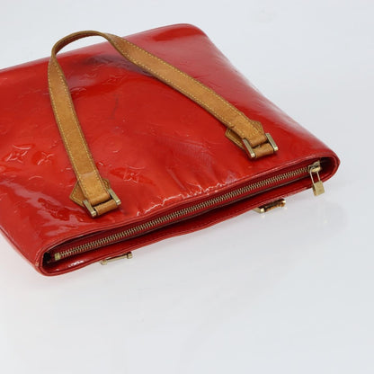 Louis Vuitton LOUIS VUITTON Monogram Vernis Houston Hand Bag Rouge M91092 LV Authentic bs30835