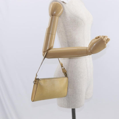 Louis Vuitton LOUIS VUITTON Epi Pochette Accessoires Pouch Vanilla M5294A LV Authentic ka982 Bag