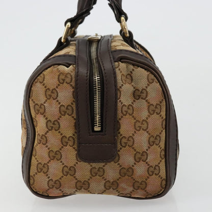 Gucci GUCCI GG Canvas Mini Boston Bag Beige Gold 269876 Authentic 175892