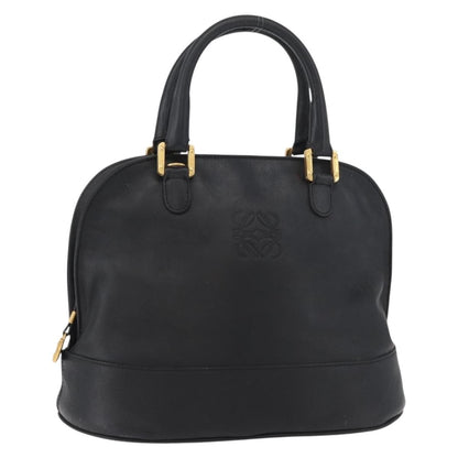 Loewe LOEWE Anagram Hand Bag Leather Black Gold Authentic bs34927