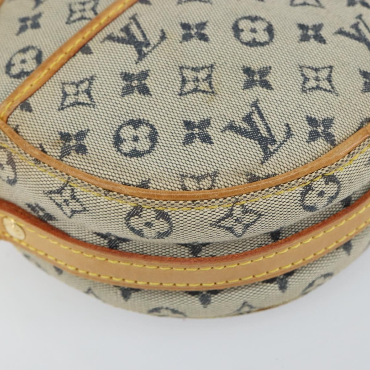 Louis Vuitton LOUIS VUITTON Monogram Mini Jeanne PM Shoulder Bag Blue M92001 LV Authentic 164196