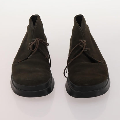 Prada PRADA Shoes Suede Leather 5 Set Brown black Authentic 174775 Bag