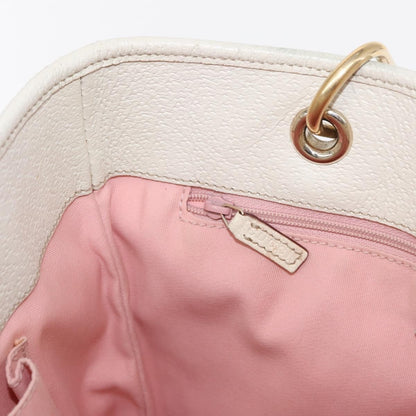 Gucci GUCCI GG Canvas Tote Bag Pink Gold 120840 Authentic 159575