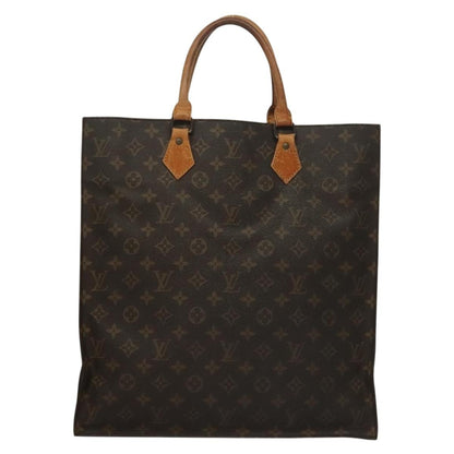 Louis Vuitton LOUIS VUITTON Monogram Sac Plat Hand Bag M51140 LV Authentic 135616