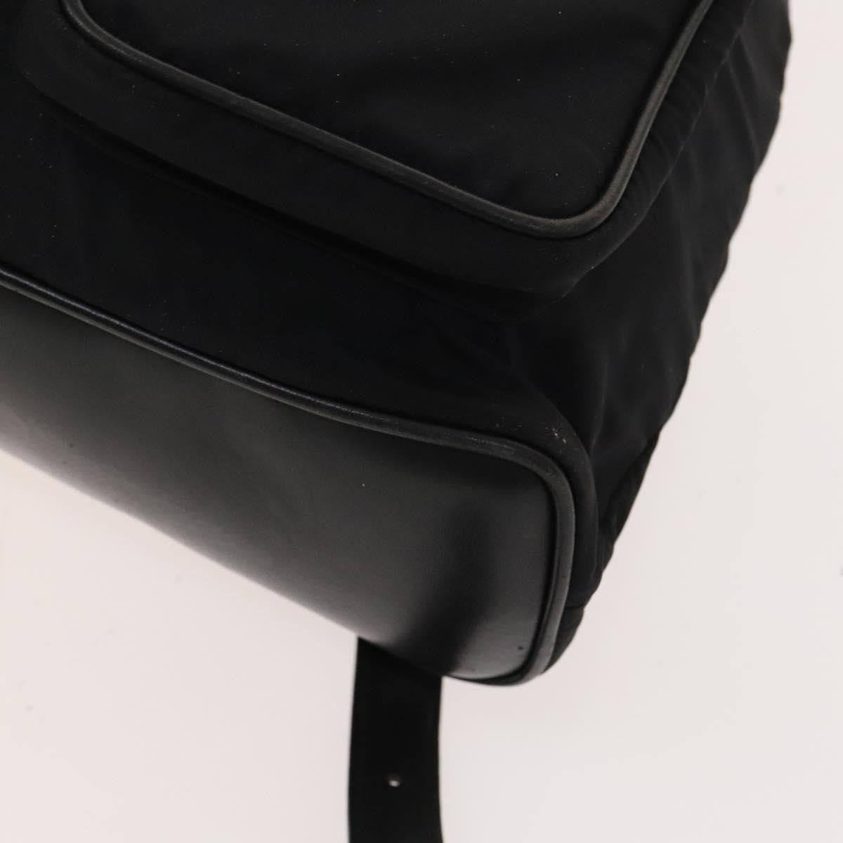 Gucci GUCCI Bamboo Backpack Leather Black Authentic th5812 Bag