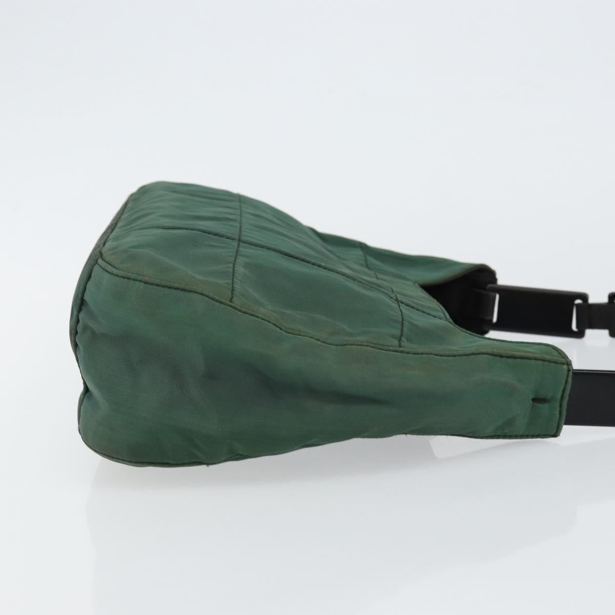 Prada PRADA Quilted Chain Shoulder Bag Nylon plastic Green Authentic mr1504