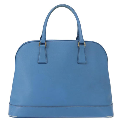 Prada PRADA Hand Bag Safiano leather Blue Gold Authentic fm4916