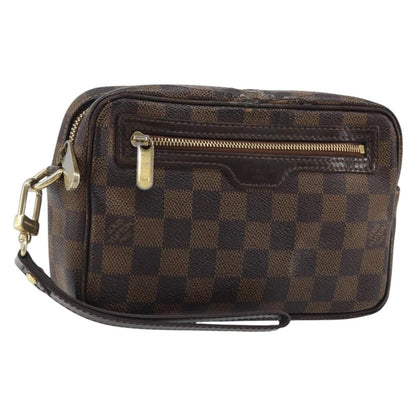 Louis Vuitton LOUIS VUITTON Damier Ebene Pochette Billets Macau Clutch Bag N61739 Authentic BA11690