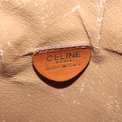 Celine CELINE Macadam Canvas Shoulder Bag PVC Leather Brown Authentic 113406