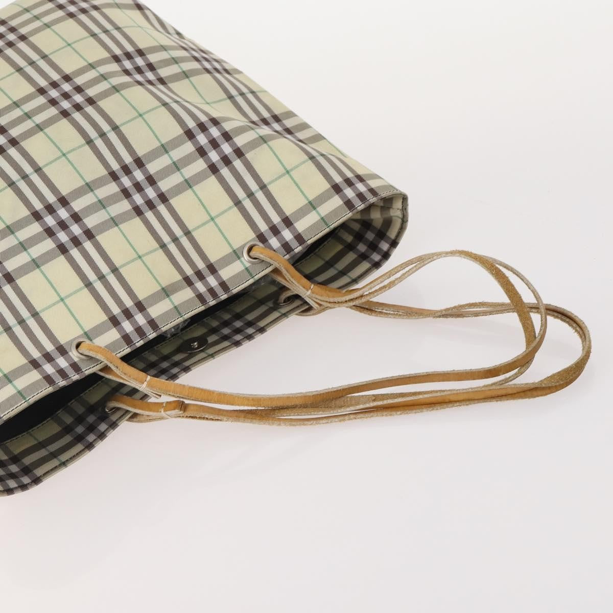 Burberrys Burberrys Burberry Nova Check Hand Bag Nylon 5 Set Beige Authentic 174988