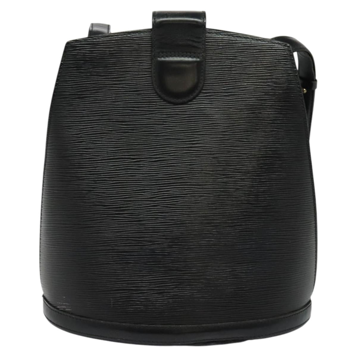 Louis Vuitton LOUIS VUITTON Epi Cluny Shoulder Bag Black M52252 LV Authentic bs24496