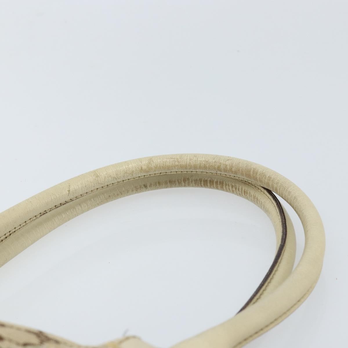Gucci GUCCI GG Canvas Hand Bag Beige Gold 07198 Authentic 172295