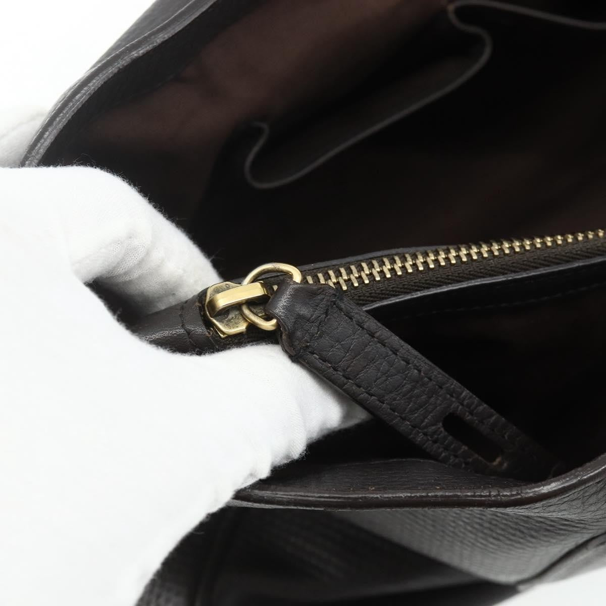 Celine CELINE New Boogie Bag Hand Bag Leather Brown Gold Authentic 179282A