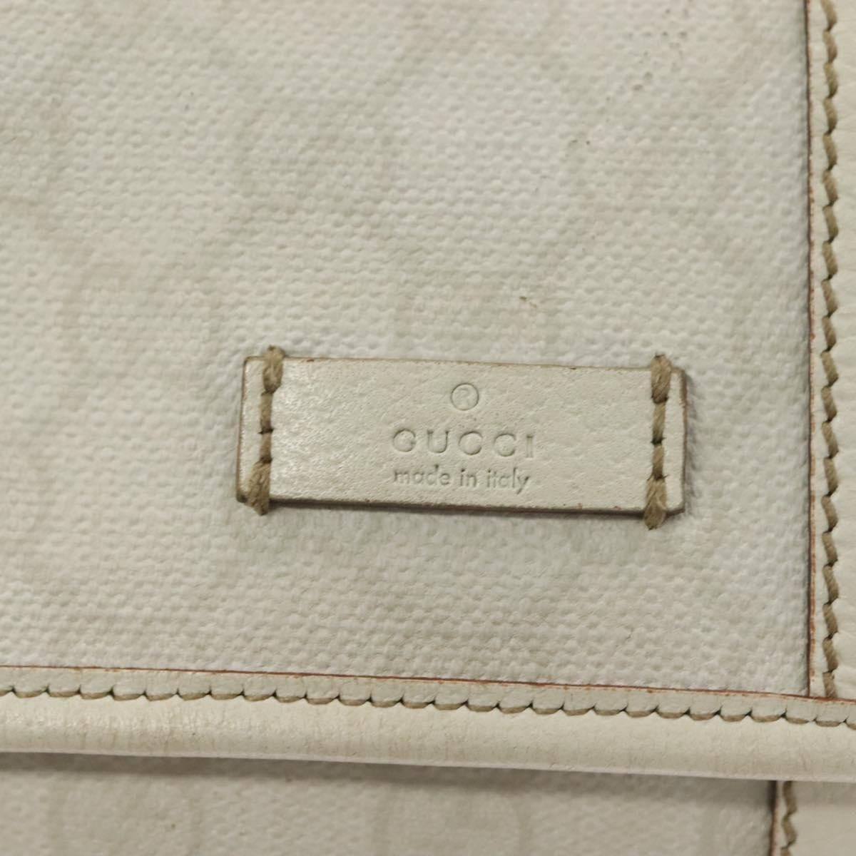 Gucci GUCCI GG Supreme Sherry Line Waist bag PVC White Gold 1669 Authentic bs28457