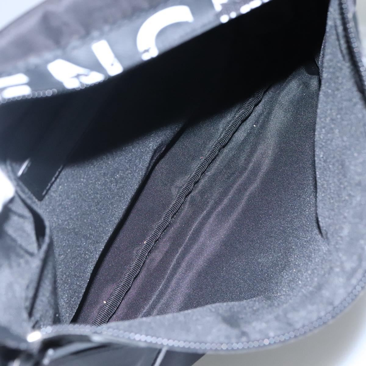 Givenchy GIVENCHY Shoulder Bag Nylon Black Silver Authentic bs23553