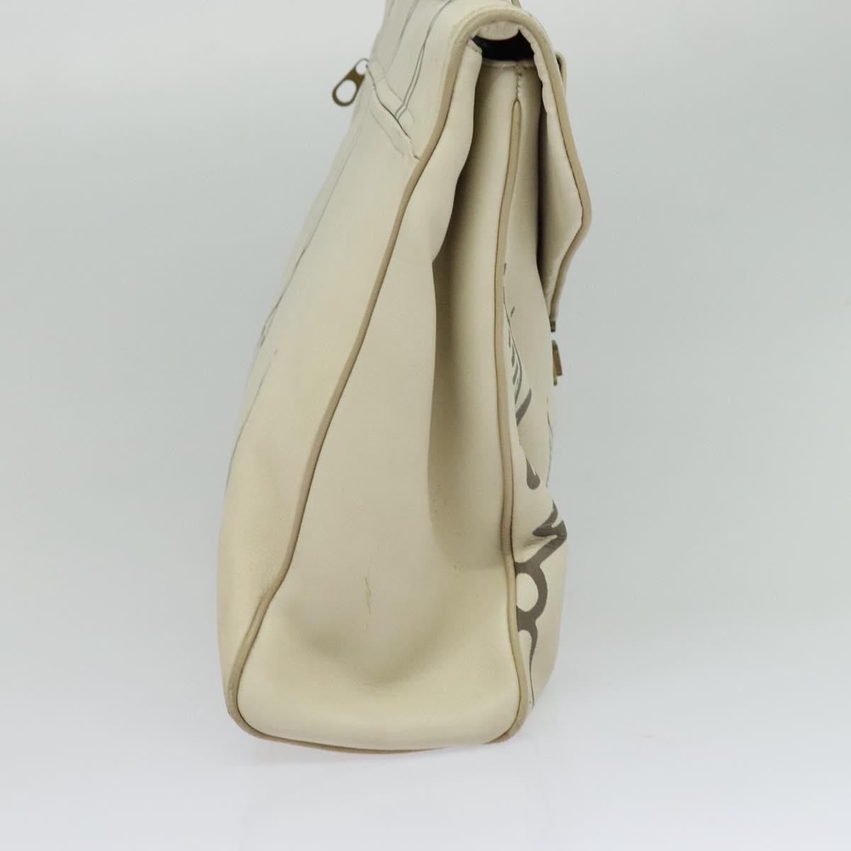 BOTTEGAVENETA BOTTEGAVENETA BOTTEGA VENETA Hand Bag Leather White Gold Authentic bs25987