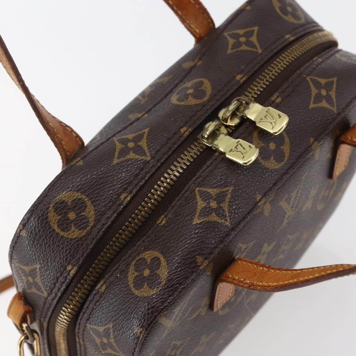 Louis Vuitton LOUIS VUITTON Monogram Spontini Hand Bag M47500 LV Authentic 147162