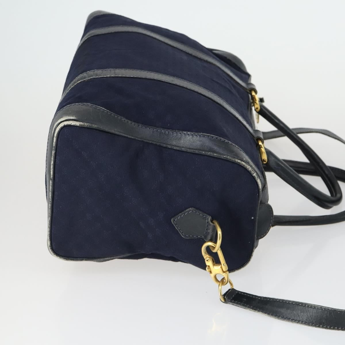 Gucci GUCCI Micro GG Canvas GG Micro Supreme Bag Leather 3 Set Navy Brown Authentic fm5061