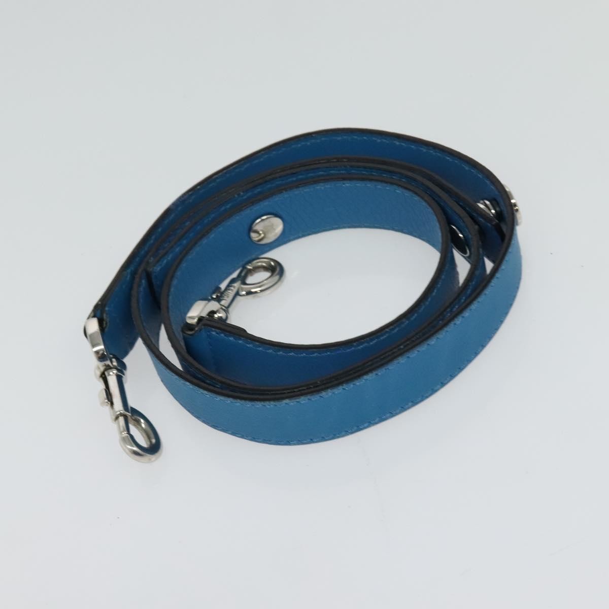 Fendi FENDI Hand Bag Mouton 2way Blue Silver Authentic 126111