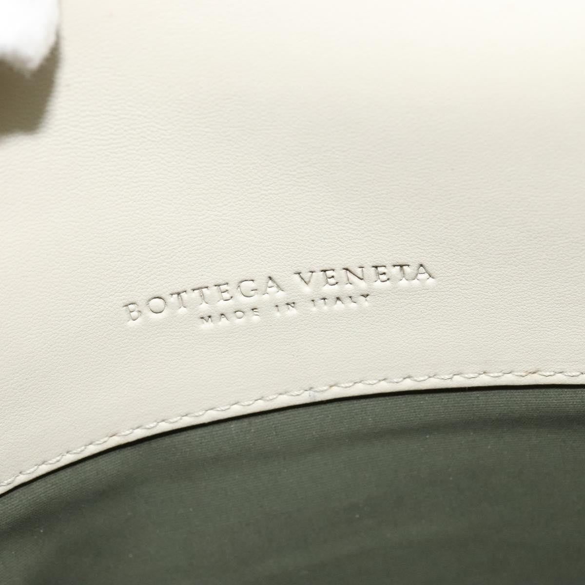 BOTTEGAVENETA BOTTEGAVENETA BOTTEGA VENETA Hand Bag Leather White Gold Authentic bs25987