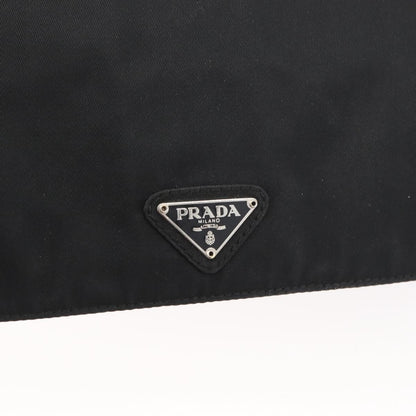 Prada PRADA Shoulder Bag Nylon Black Silver Authentic YKZ1095A