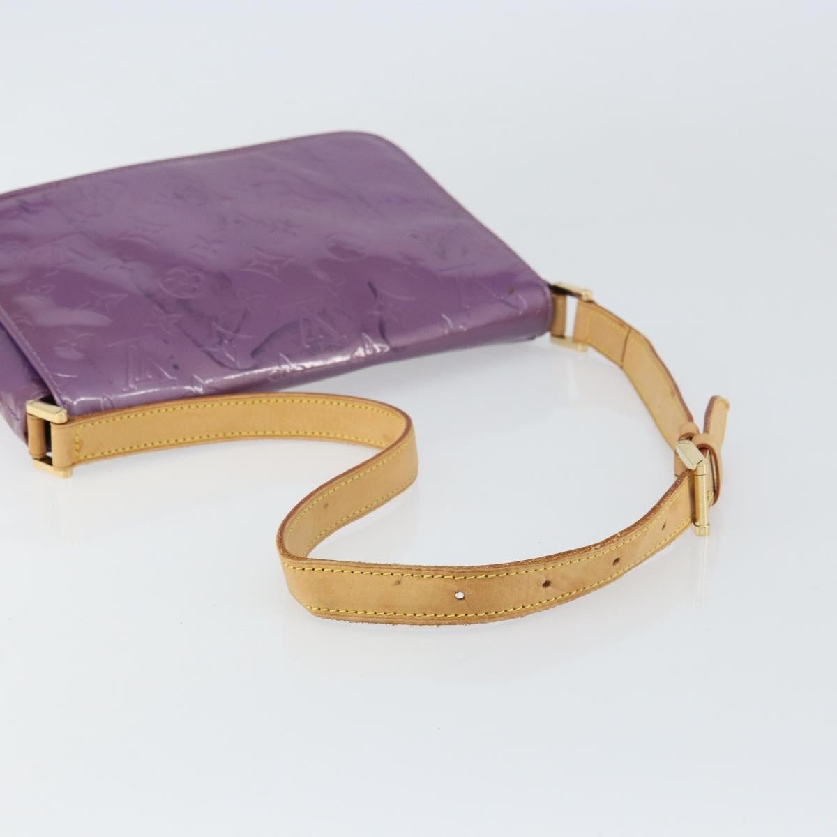 Louis Vuitton LOUIS VUITTON Monogram Vernis Thompson Street Bag Viole M91095 LV Authentic 161428
