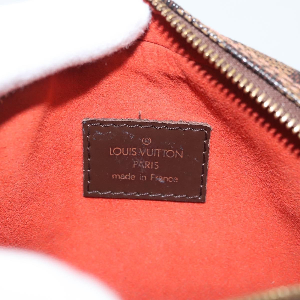 Louis Vuitton LOUIS VUITTON Damier Ebene Pochette Ipanema Shoulder Bag N51296 LV Authentic 120073