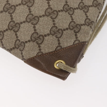 Gucci GUCCI GG Supreme purse Shoulder Bag PVC Beige Gold 97 19 302 Authentic 177502
