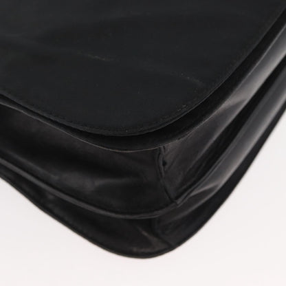 Prada PRADA Shoulder Bag Nylon Black Silver Authentic YKZ1095A