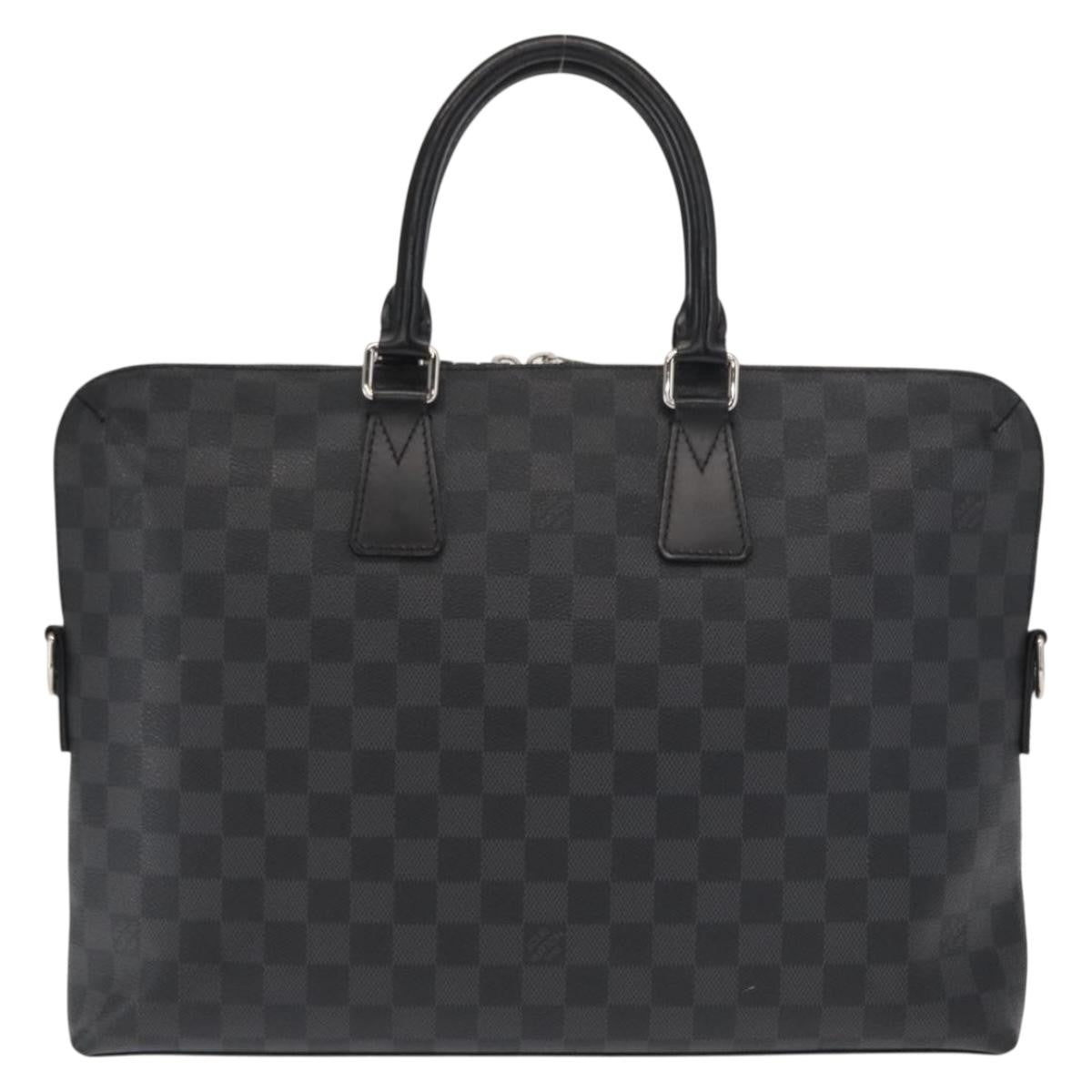 Louis Vuitton LOUIS VUITTON Damier Graphite Porte Documents Jules Bag 2way N48224 Authentic ka1086