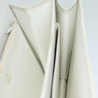 Gucci GUCCI Hand Bag Leather White Authentic yk12076