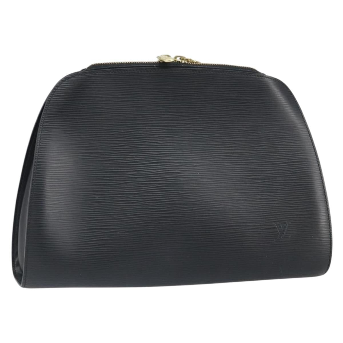 Louis Vuitton LOUIS VUITTON Epi Dauphine GM Cosmetic Pouch Black M48432 LV Authentic 168282 Bag