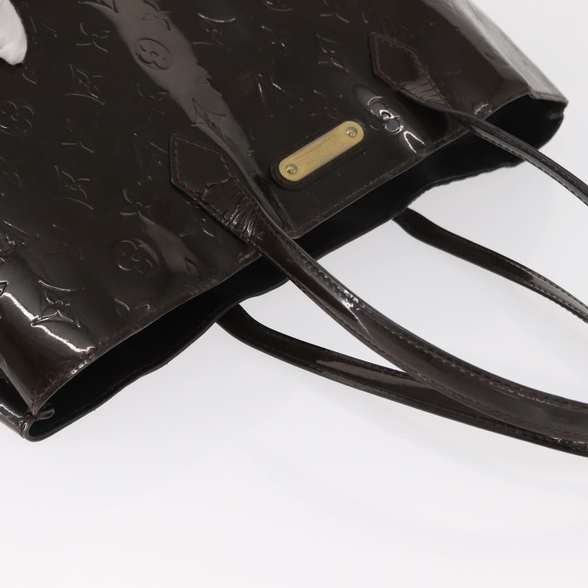 Louis Vuitton LOUIS VUITTON Monogram Vernis Wilshire MM Bag Terre Domble M91440 LV Authentic 150262