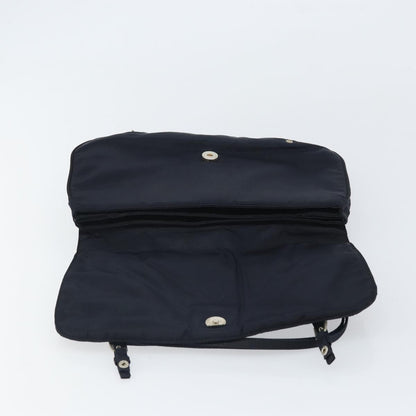 Prada PRADA Shoulder Bag Nylon Navy Silver Authentic 162420