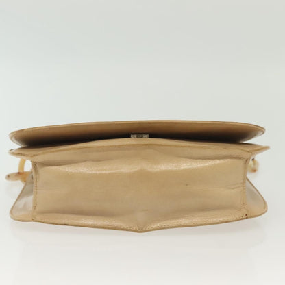 Prada PRADA Chain Shoulder Bag Leather Beige Authentic 141913