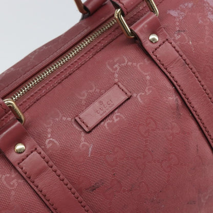 Gucci GUCCI GG Implementation Boston Bag PVC Gold Pink 193603 Authentic 166330