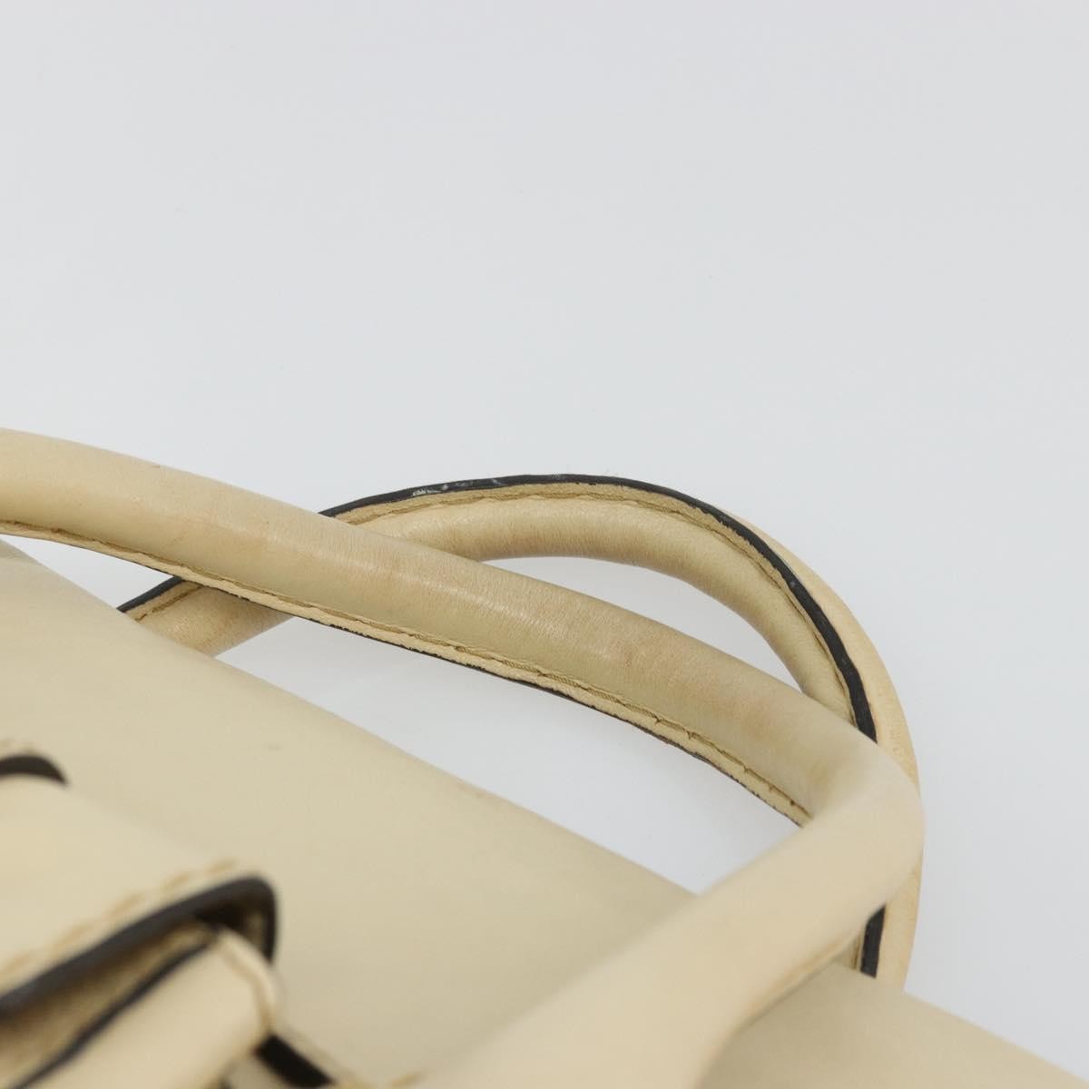 Chloé Chloé Chloe Edith Boston Bag Leather Beige Silver Authentic bs30503