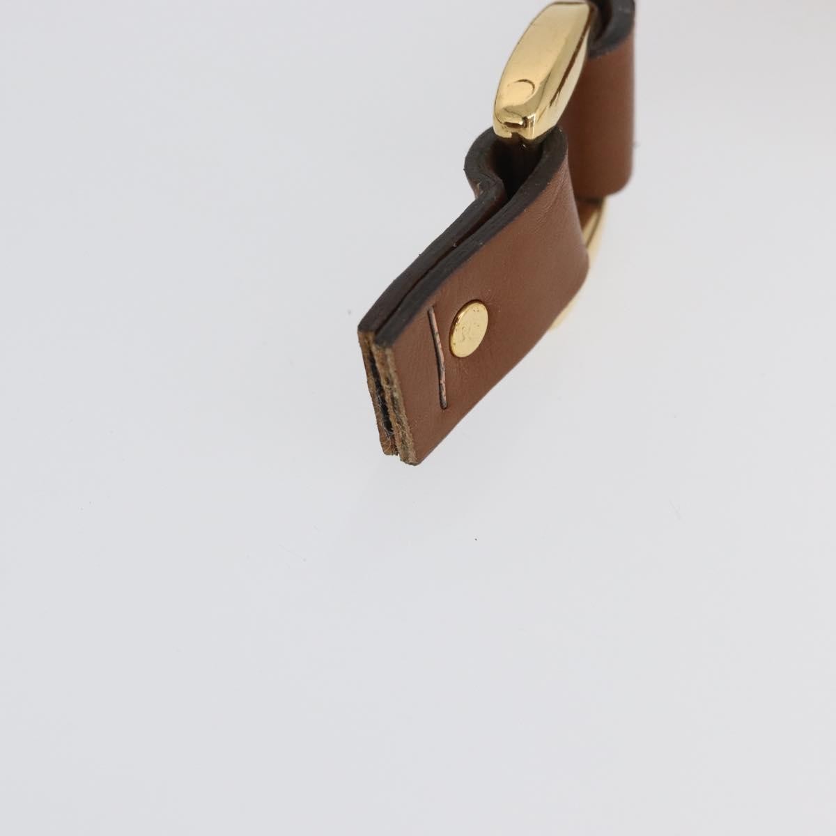 Gucci GUCCI GG Canvas Shoulder Bag Beige Gold Authentic BA10397