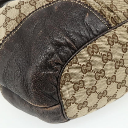Gucci GUCCI GG Canvas Histeria Tote Bag Beige Gold 211954 Authentic 175958